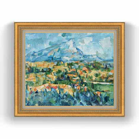 楽天市場】【油絵 直筆仕上げ】セザンヌ サント・ヴィクトワール山 F12
