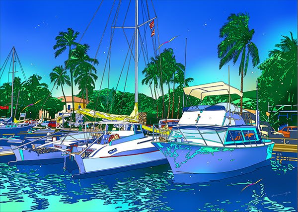 楽天市場】「マリン ウィスパー2」□鈴木英人 版画（額装版画