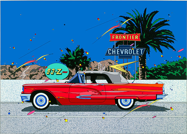 鈴木英人 500ピース ジグソーパズル 赤いキャデラック鈴木英人 500