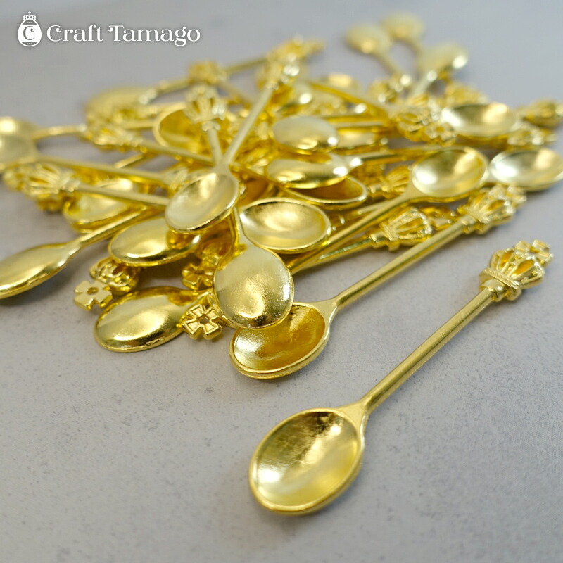 楽天市場】【1本】王冠 クラウン チャーム スプーン フォーク かわいい