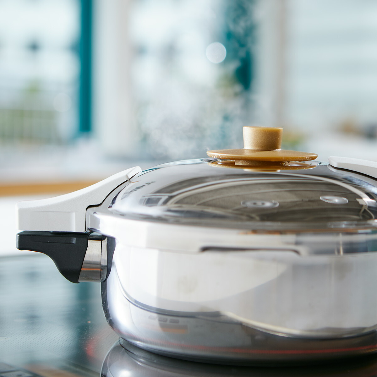 アサヒ軽金属 ゼロ活力鍋パスカル L 5.5㍑ 奇跡のスープオモリ、蒸し器