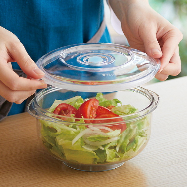楽天市場】真空サラダボウルクリア（真空ポンプなし） 保存容器 フード