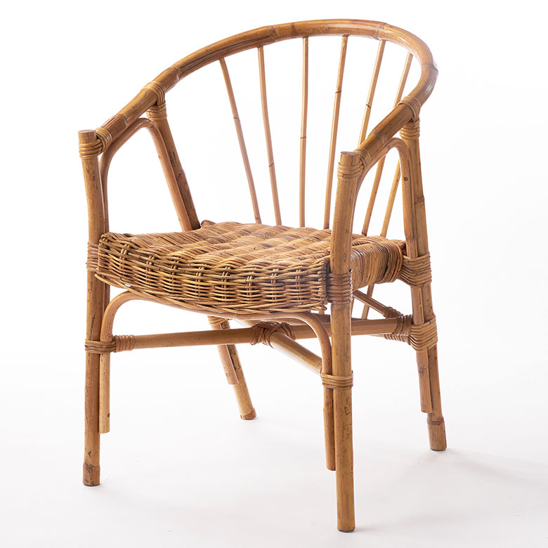 フランスアンティーク猫脚ダイニングチェア/椅子イス/籐ラタン(90-190