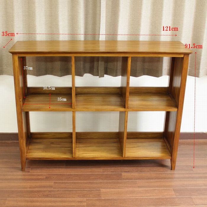 楽天市場】アジアン家具 キャビネット フリーラック 本棚 マルチラック