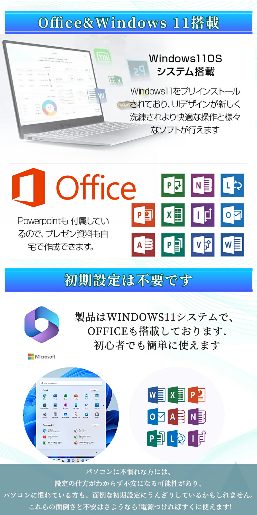 楽天市場】ノートパソコン office付き Windows11 新品 初期設定済