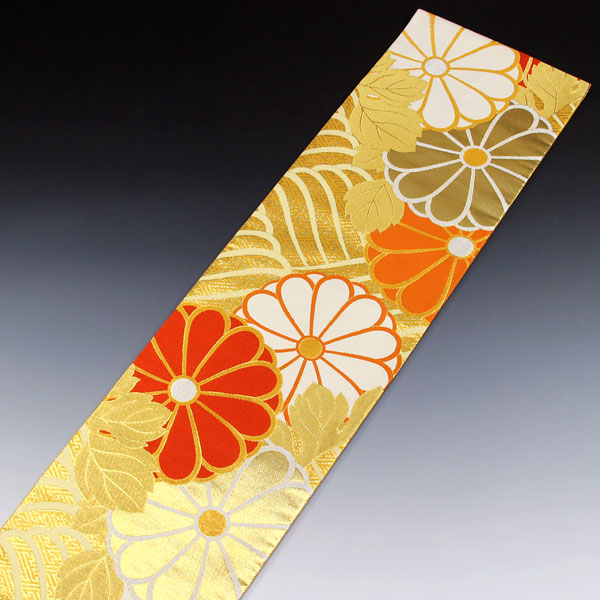 楽天市場】着物 帯 振袖用 西陣ブランド 梅垣 引き箔 袋帯 波菊文