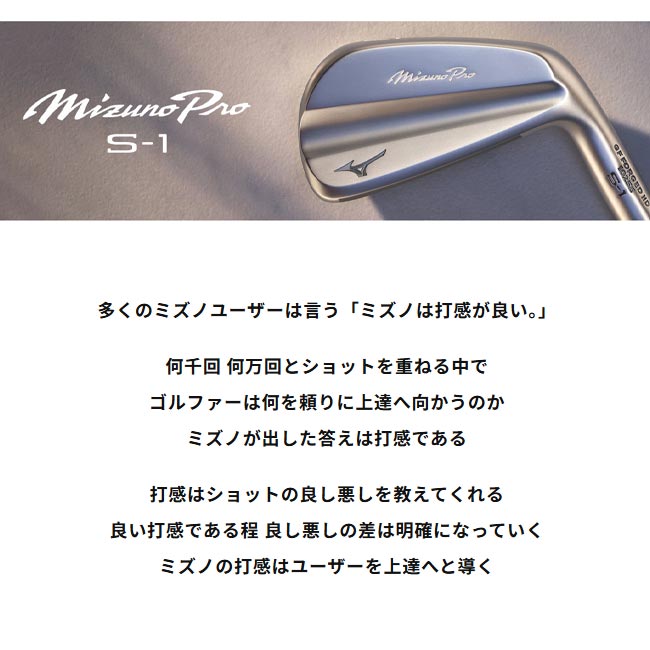 楽天市場】ミズノ Mizuno Pro S-1 アイアン 6本組(No.5～9、PW