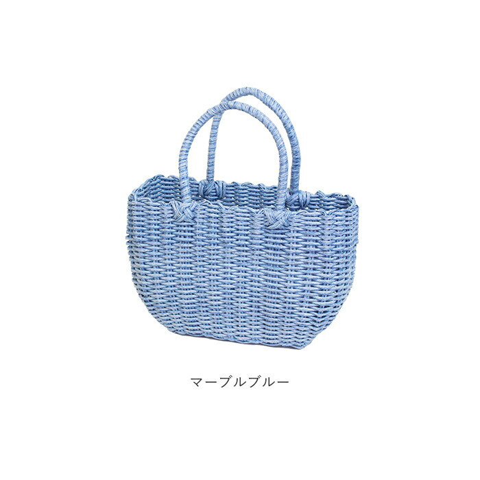 楽天市場】かごバッグ ビニール 通販 トート カゴバッグ ビニール