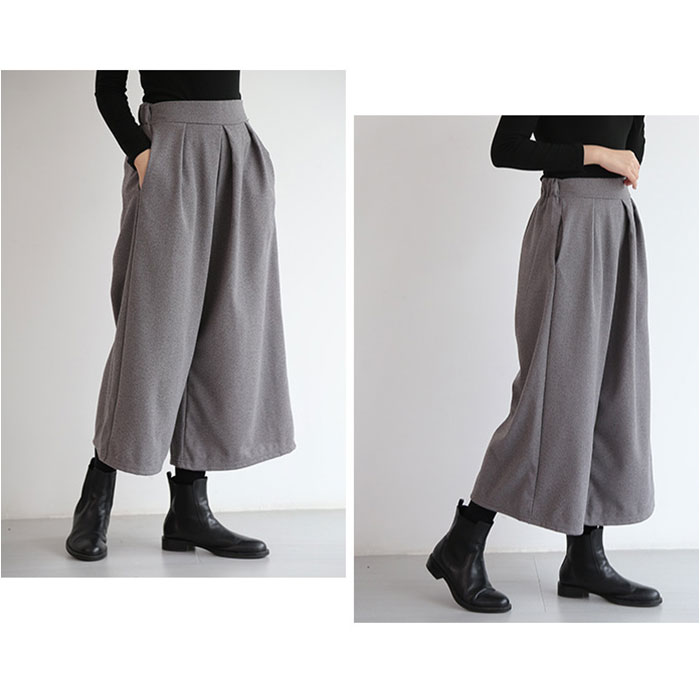 楽天市場】ワイドパンツ ガウチョパンツ レディース 九分丈 通販