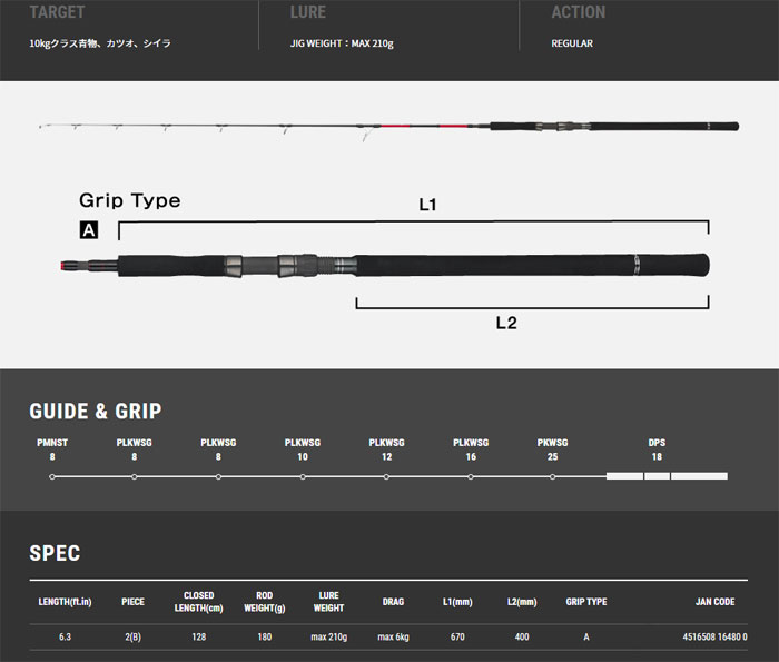 楽天市場】テイルウォーク ジグフォース SSD S634 15th アニバーサリー