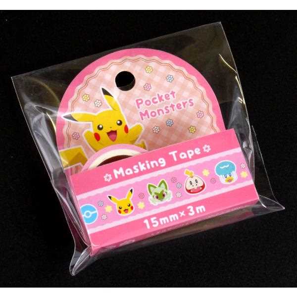 楽天市場】マスキングテープ ポケモンB 1.5cm×長さ3m (100円ショップ