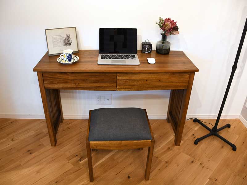 楽天市場】コンソールテーブル パソコンデスク チーク 無垢 幅120cm