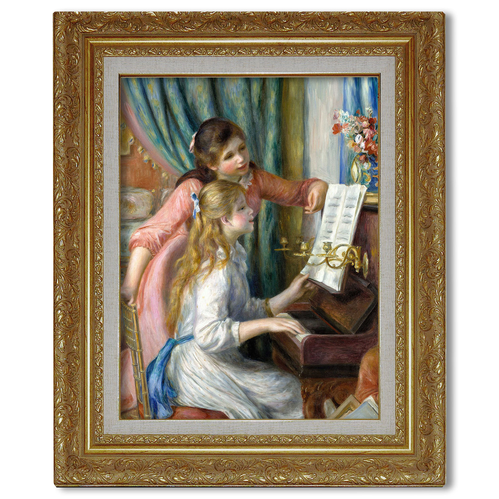 ルノワール複製美術品額装額付き