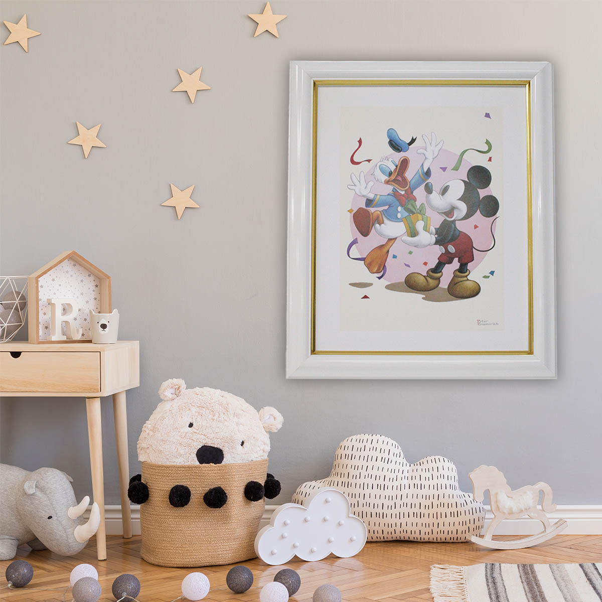 楽天市場】額入りポスター アンティーク ディズニー ドナルド ドナルド