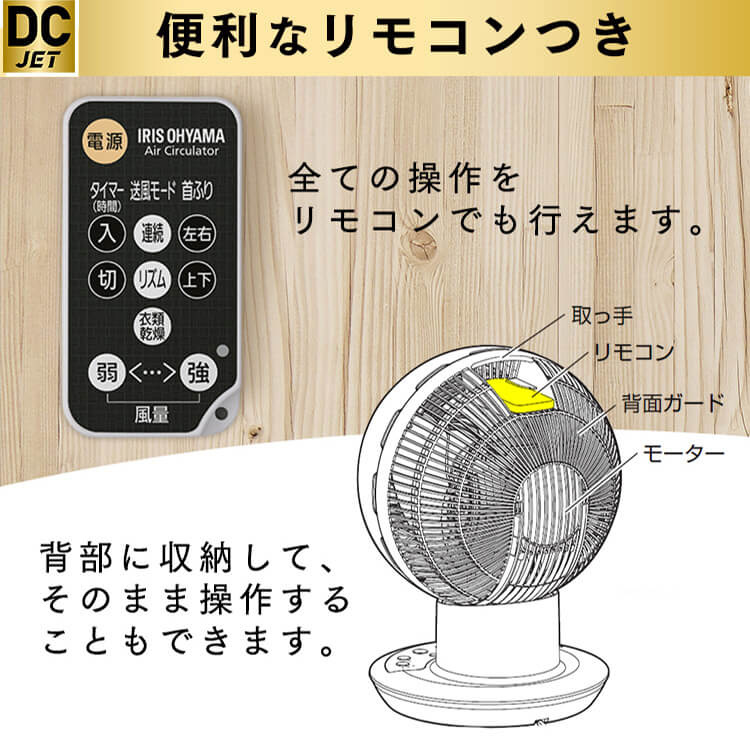 楽天市場】サーキュレーターアイ DC JET 15cm KCF-SDC152T-W パール