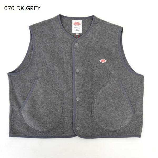 楽天市場】レディース DANTON ダントン フリースカラーレスベスト