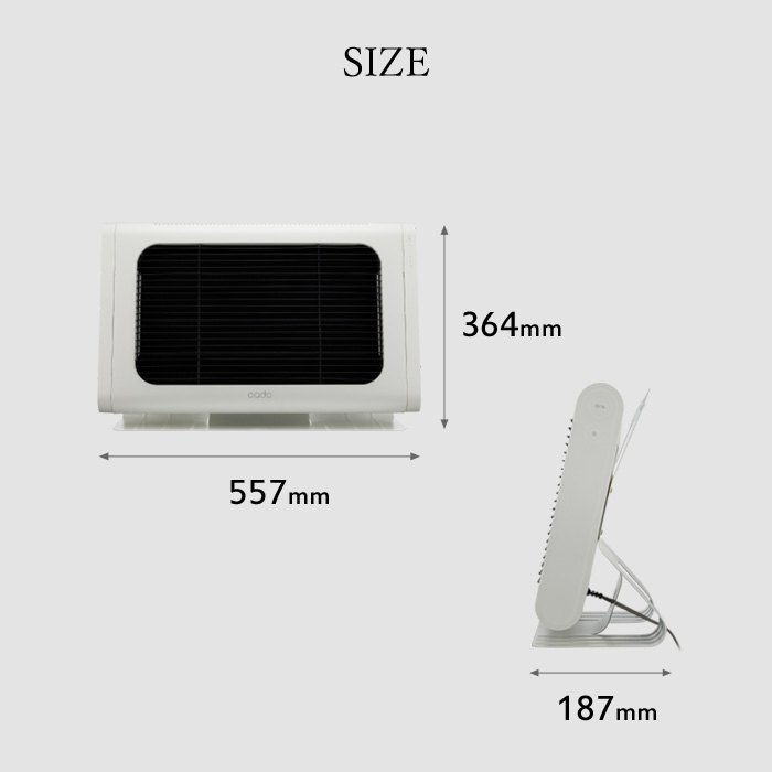 楽天市場】レビュー特典！ cado/カドー 《 電気ヒーター SOL002