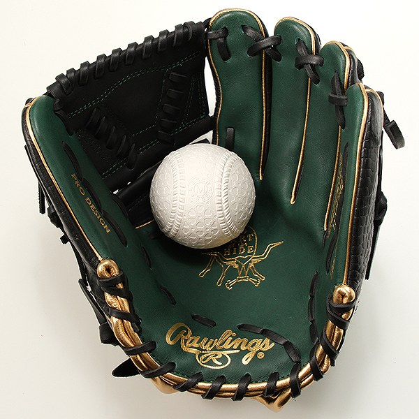 極美品】Rawlings 投手用 右投 軟式 グリーン ミント 野球 極美品