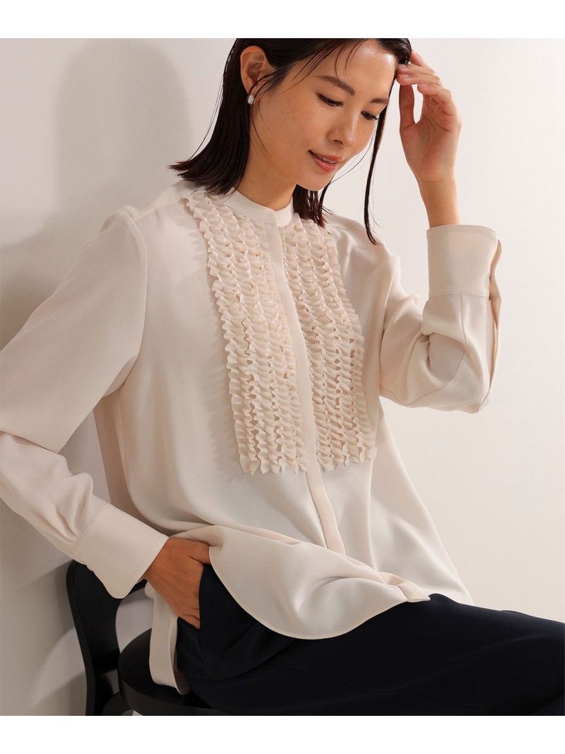 楽天市場】【手洗い可能】ジョーゼット フリルブラウス* ビームス