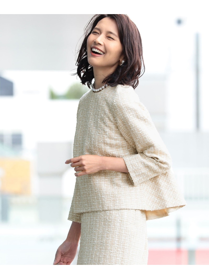 楽天市場】【SALE／50%OFF】Demi-Luxe BEAMS / バックフレア ツイード