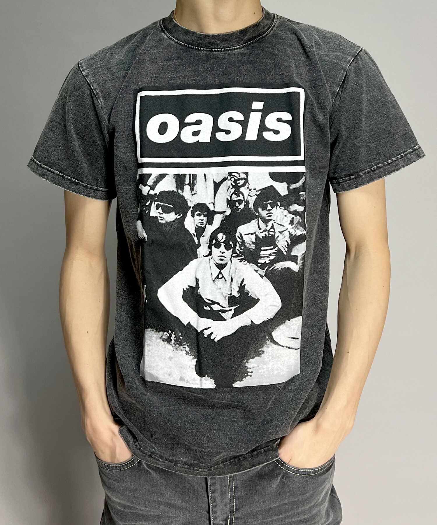 楽天市場】OASIS Tシャツ 半袖 メンズ レディース バンド ピグメント