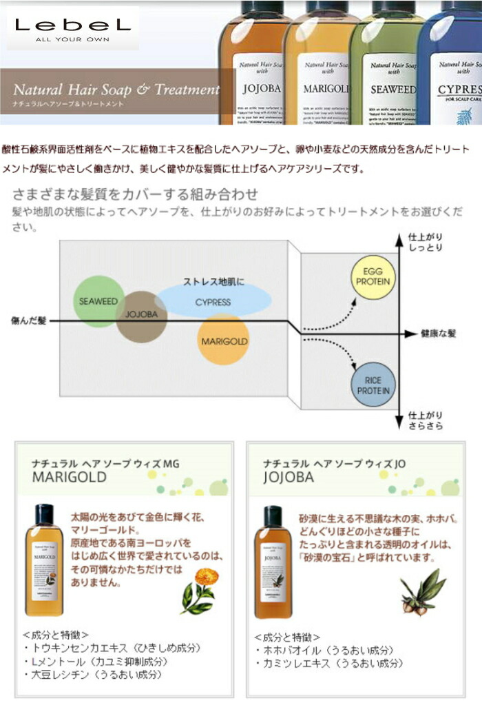 楽天市場】【5個セット】ルベル ナチュラル ヘア ソープ ウィズ CYP