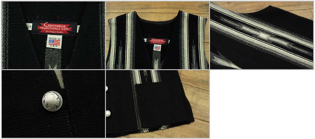 楽天市場】CENTINELA センチネラ チマヨ ウール ラグ ベスト/BLACK