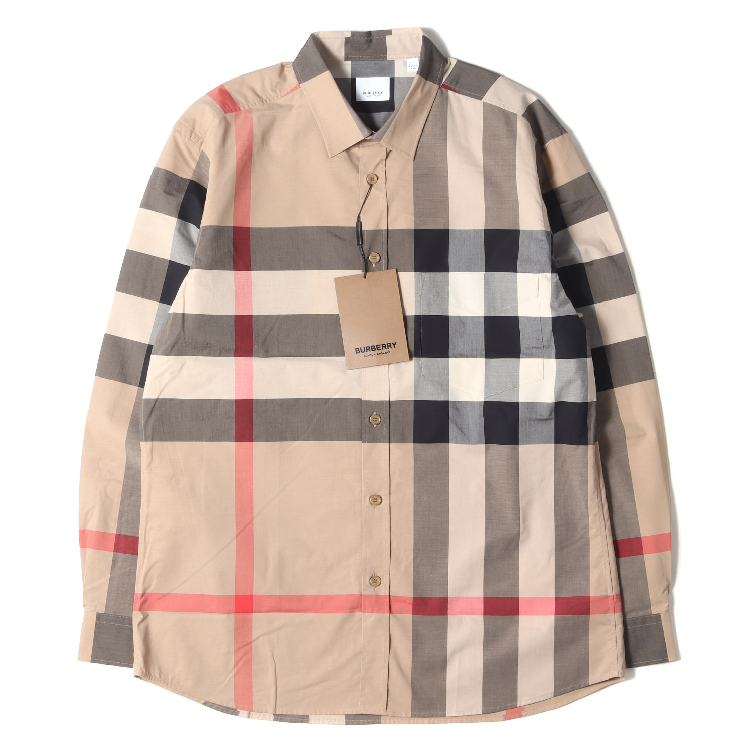 楽天市場】BURBERRY バーバリー シャツ サイズ:XL メガチェック