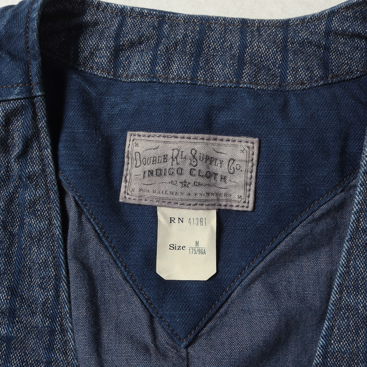 楽天市場】RRL ダブルアールエル ベスト サイズ:M インディゴ 杢