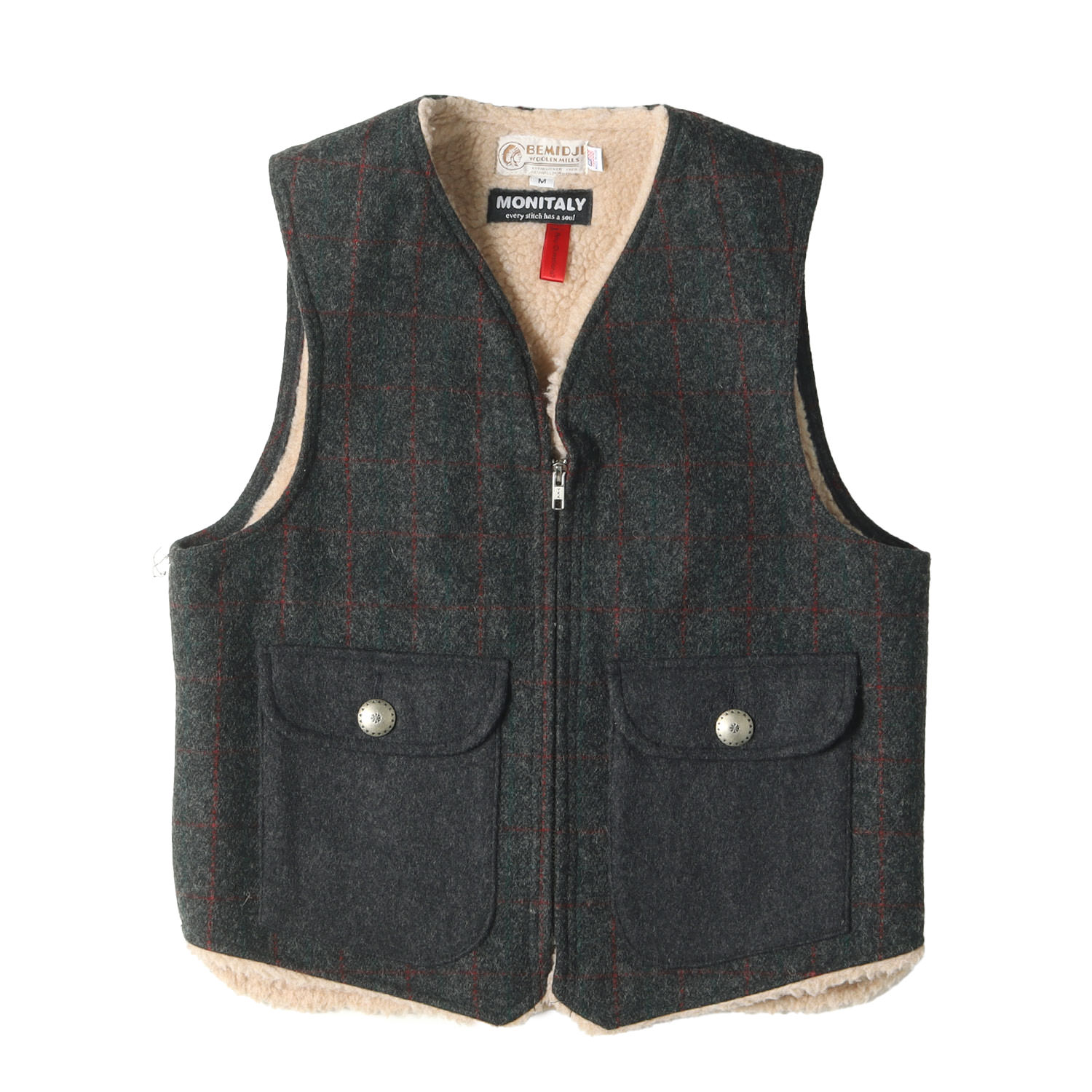 楽天市場】MONITALY モニタリー ベスト サイズ:M BEMIDJI コンチョ