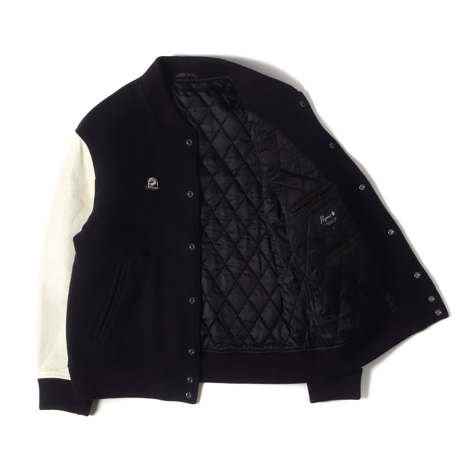 楽天市場】Papas パパス ジャケット サイズ:L Papas PLUS 袖レザー