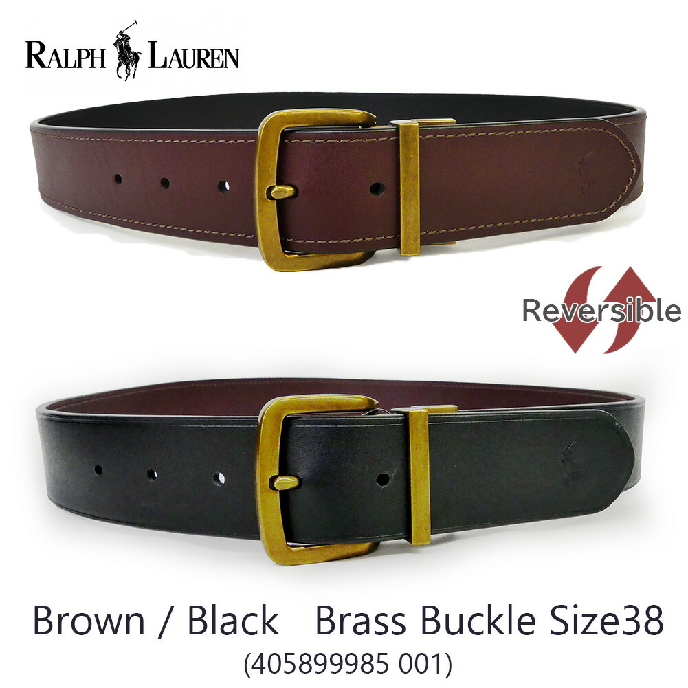 楽天市場】ポロ ラルフローレン メンズ レザー ベルト リバーシブル