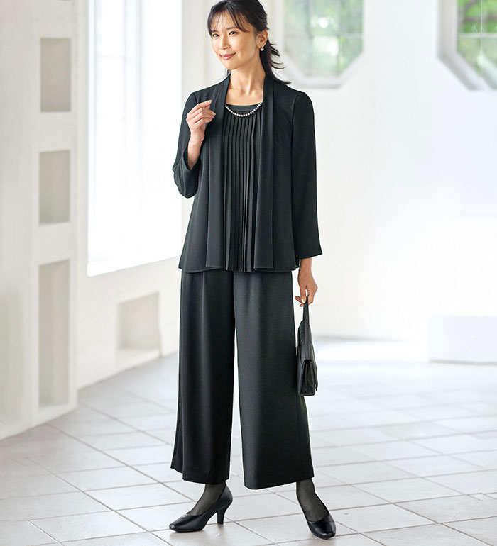 楽天市場】ブラックフォーマル レディース 洗える！重ね着風デザイン