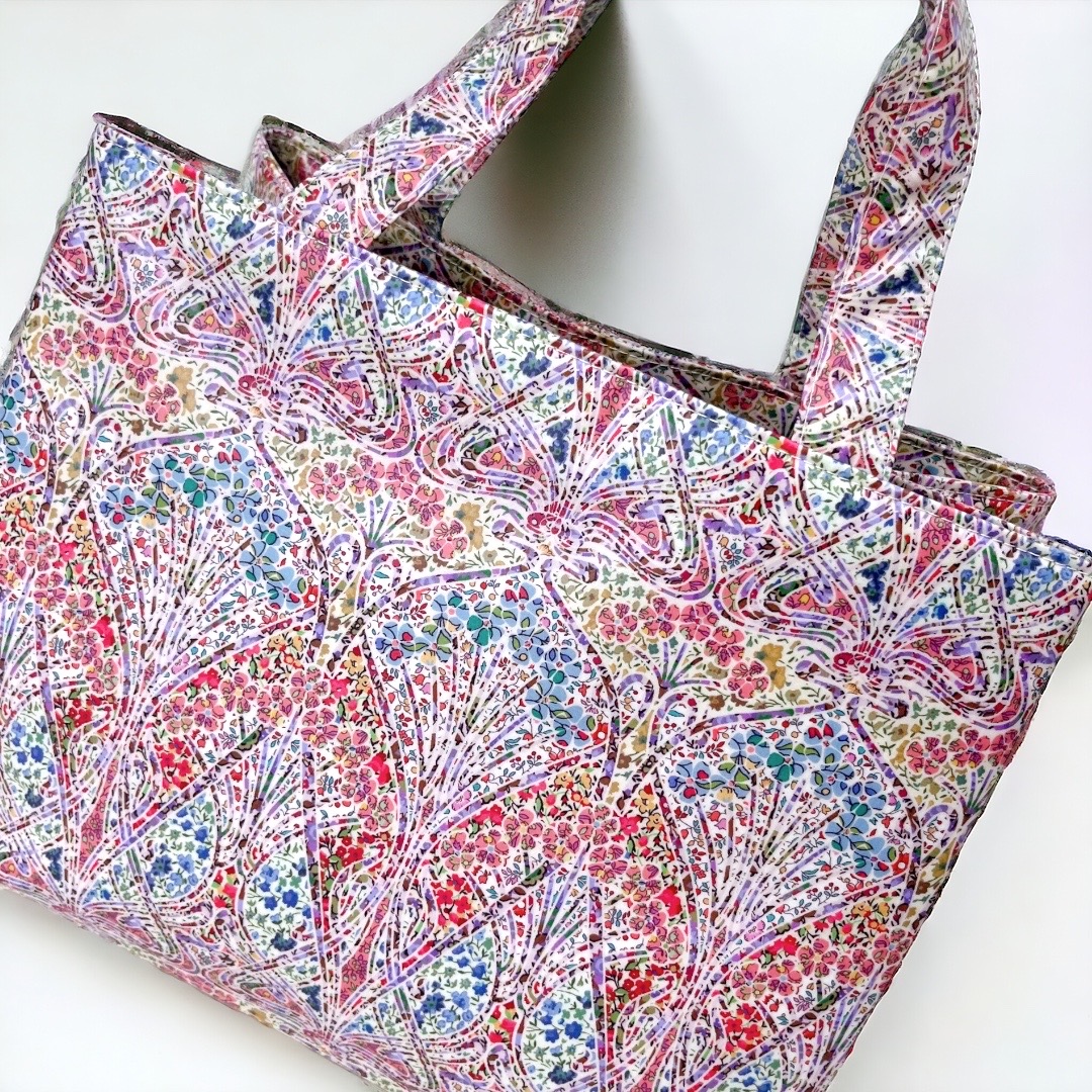 楽天市場】バッグ リバティプリント トート バッグ 日本製 ベル