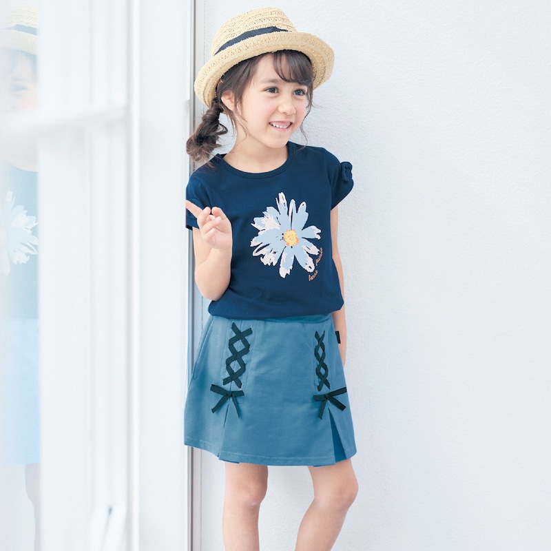 楽天市場】【ジータ/GITA】 袖リボン 半袖 プリント Tシャツ ◇ 140