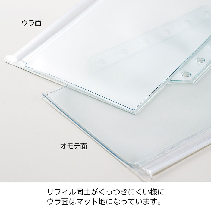 楽天市場】myfa ファスナーポケットリフィル【N-3321】2枚入りミニ6穴