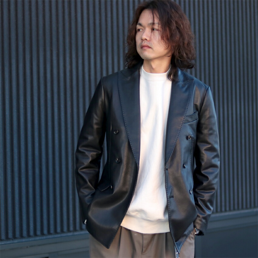 楽天市場】Benshuna オリジナル レザージャケット TYPE: ダブル