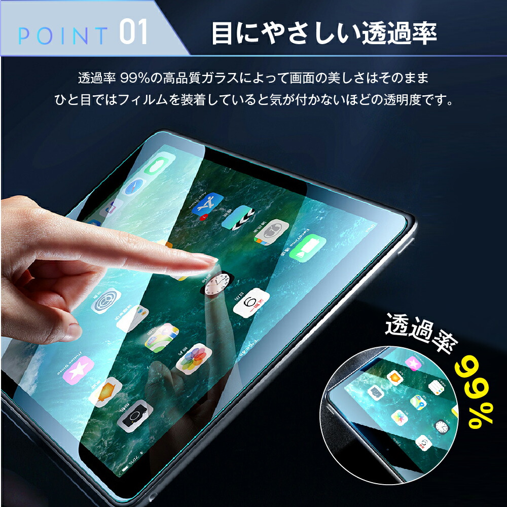 楽天市場】iPad 11インチ ガラスフィルム iPad Pro 11インチ 超強化