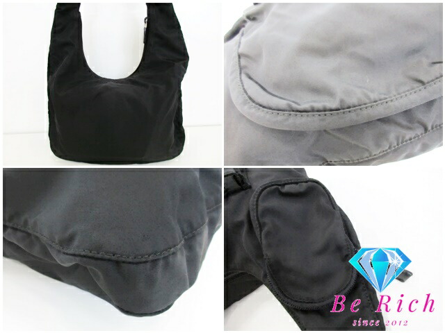 楽天市場】プラダ PRADA ショルダーバッグ ポコノ ブラック 黒