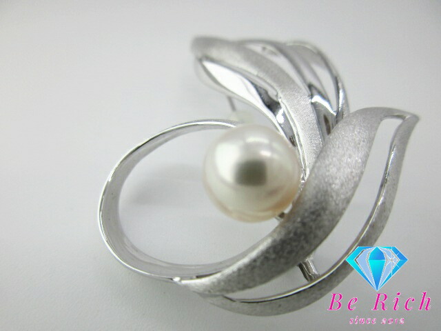 楽天市場】TASAKI タサキ パール 真珠 8mm 珠 デザイン ブローチ