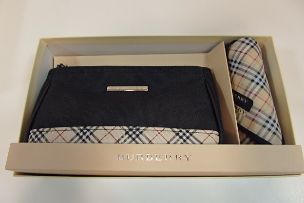 楽天市場】未使用品 バーバリー BURBERRY ポーチ ハンカチ セット