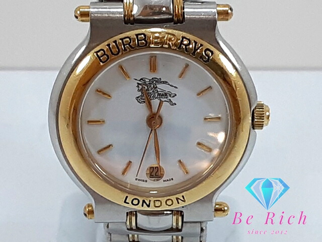 楽天市場】バーバリー BURBERRY レディース 腕時計 デイト 白 シルバー
