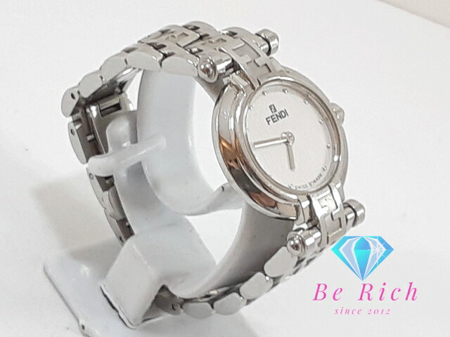 FENDI】フェンディ QZ ダイヤ アイボリー文字盤 2200L レディース