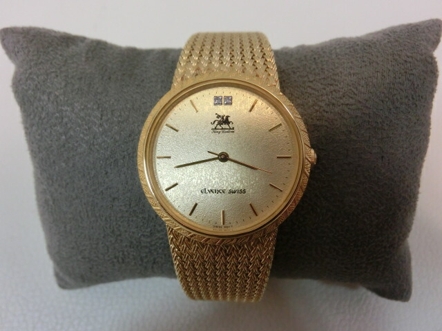 楽天市場】美品 エルヴェンス メンズ ウォッチ EL515D 腕時計 クォーツ