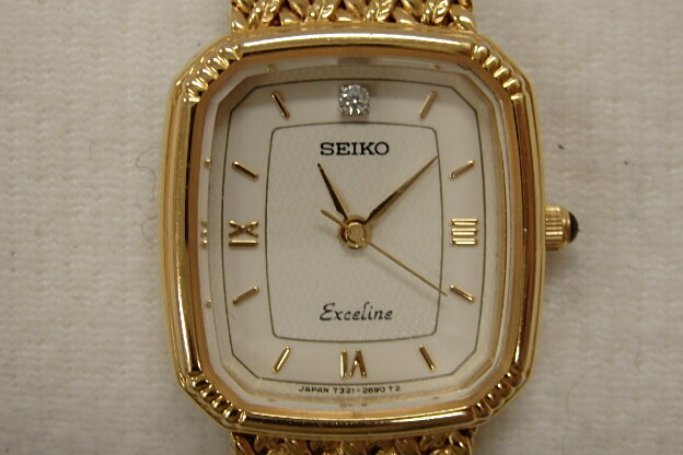 楽天市場】セイコー SEIKO エクセリーヌ 1P ダイヤ レディース腕時計