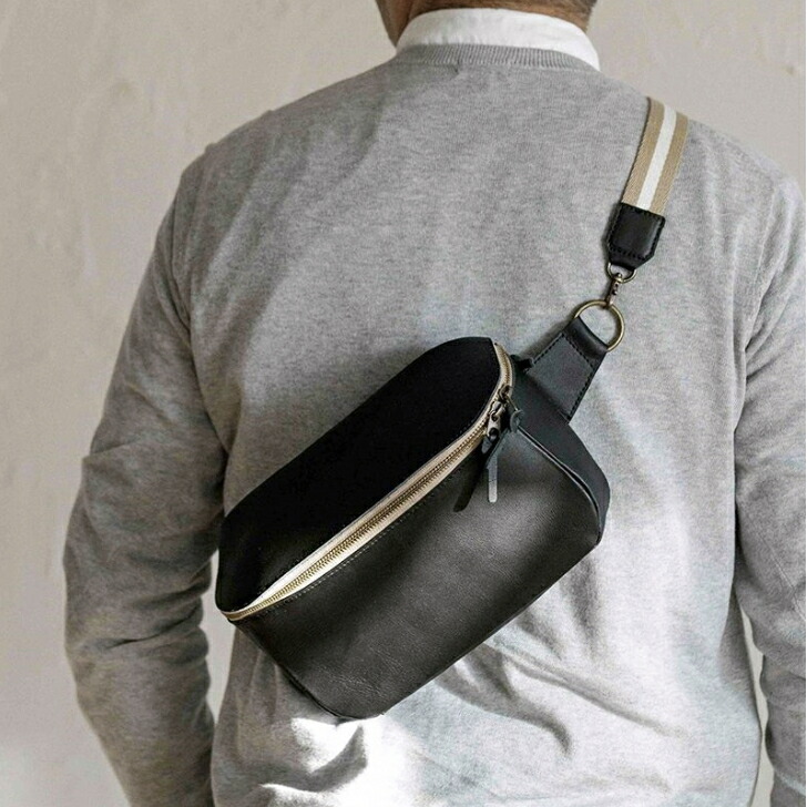 楽天市場】kanmi カンミ 防水レザー ボディバッグ All story ウエスト