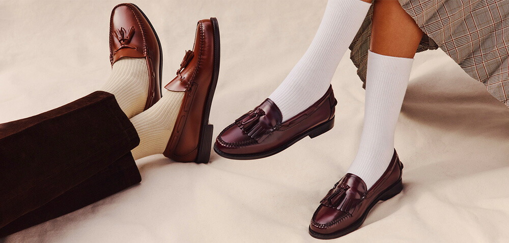 楽天市場】キルトタッセルローファー レディース WINE LEATHER SOLE