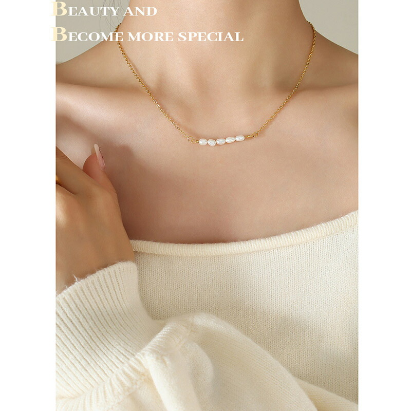 未使用保管品】HOGUS パールコーティング ネックレス 未使用保管品