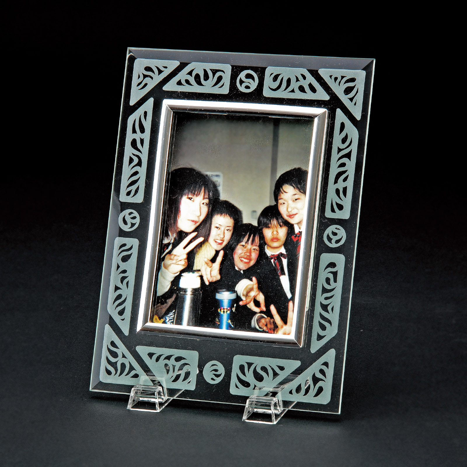 楽天市場】ガラスフォトフレーム（デザイン ステンド絵の具 ステンド