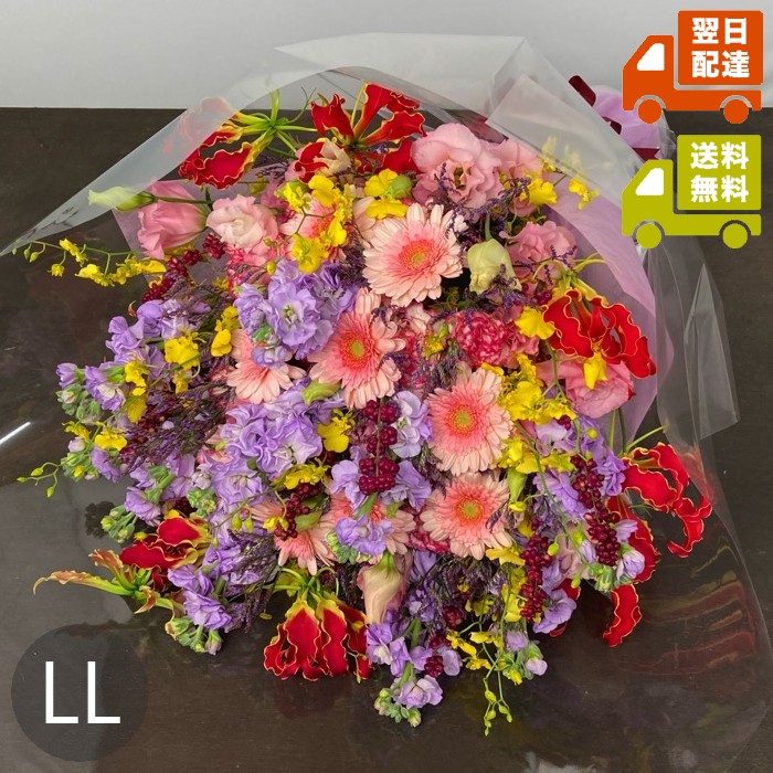 楽天市場】生花おまかせボリューム花束LL｜（送料・化粧箱代込み